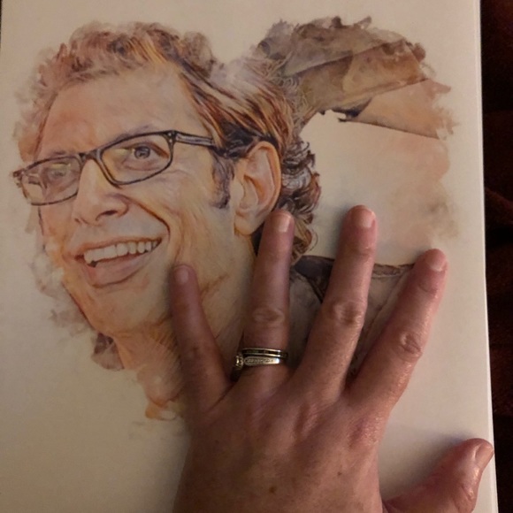 JEFF GOLDBLUM LOVE ART PRINT - Picture 1 of 2